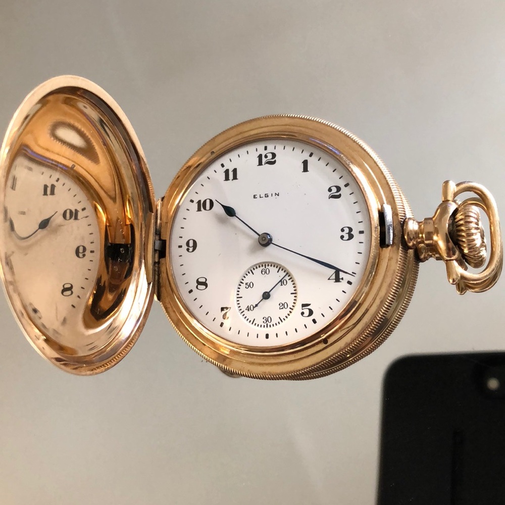 Elgin all 14k gold Antique pocket watch￼